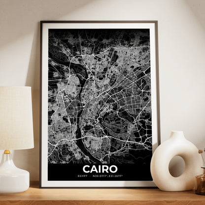 Cairo Elegant Map Poster