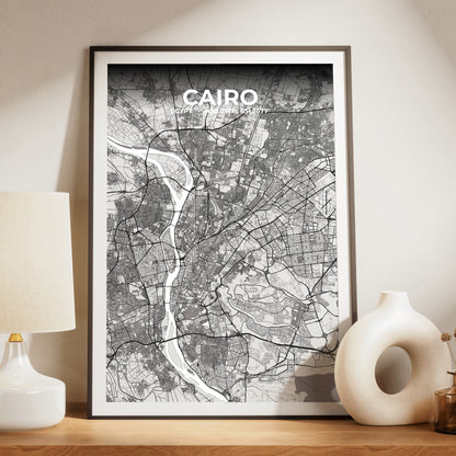 Cairo Ash Map Poster