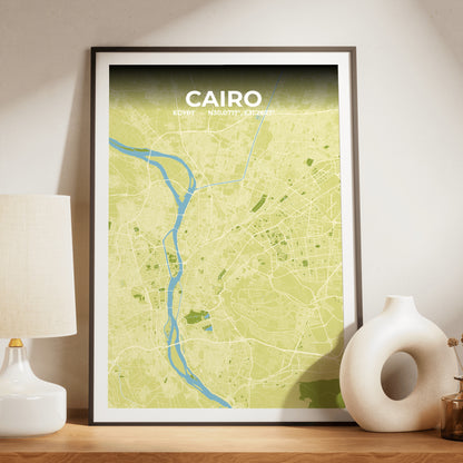 Cairo Fern Map Poster