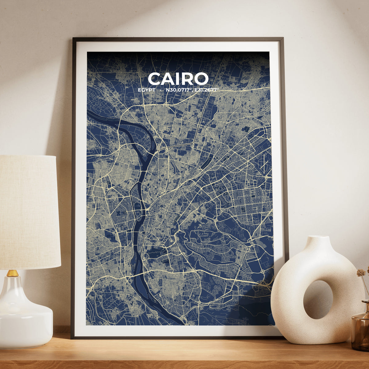 Cairo Anchor Map Poster