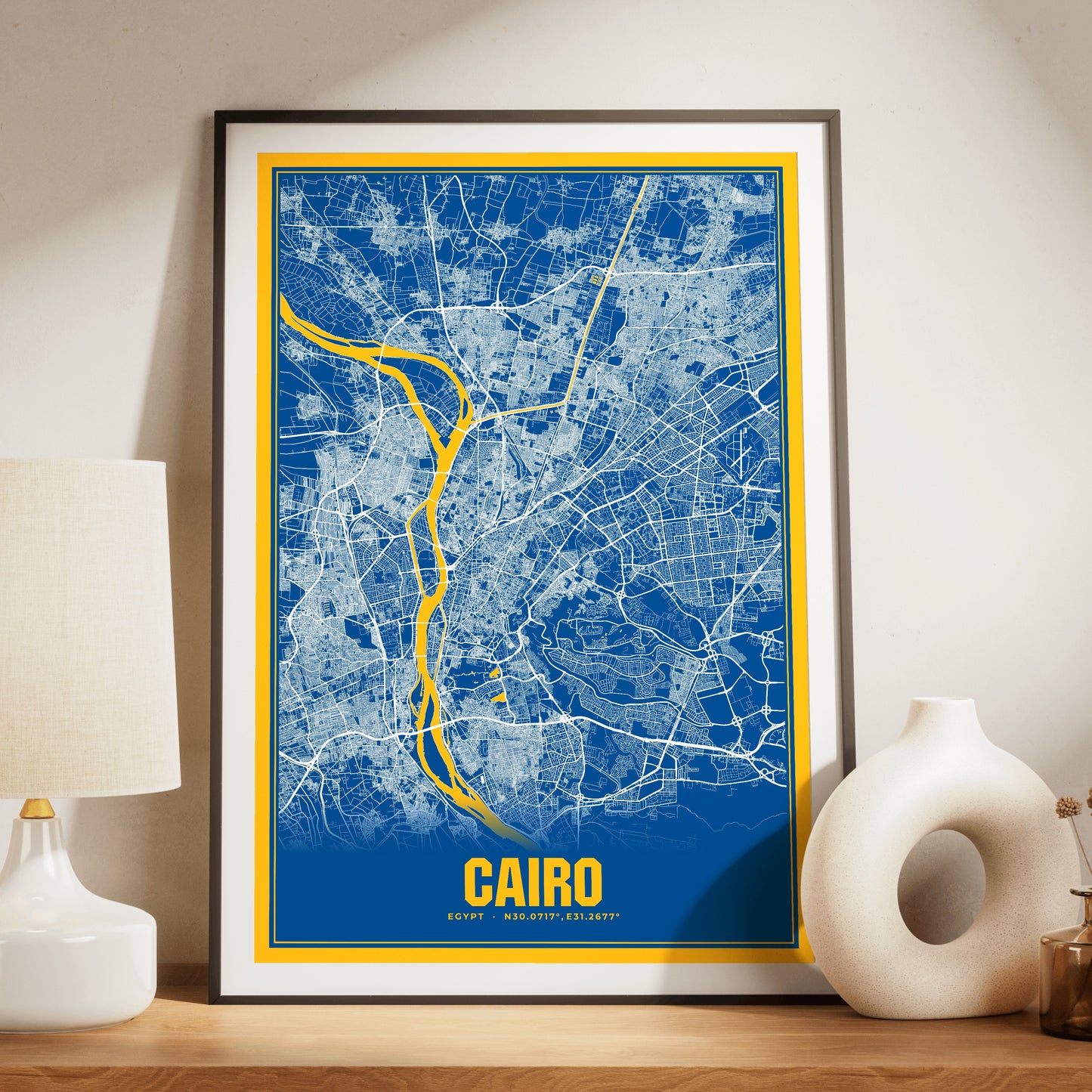 Cairo Blockbuster Map Poster