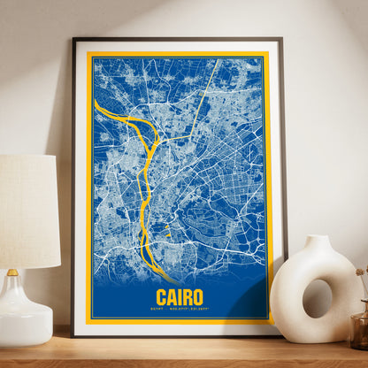 Cairo Blockbuster Map Poster