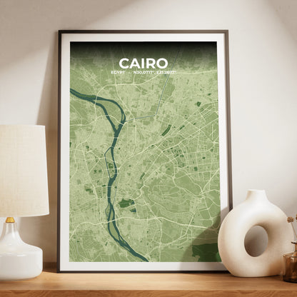 Cairo Clay Map Poster