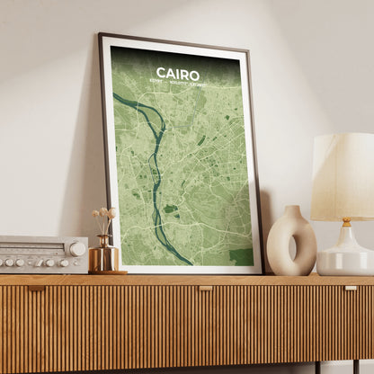 Cairo Clay Map Poster