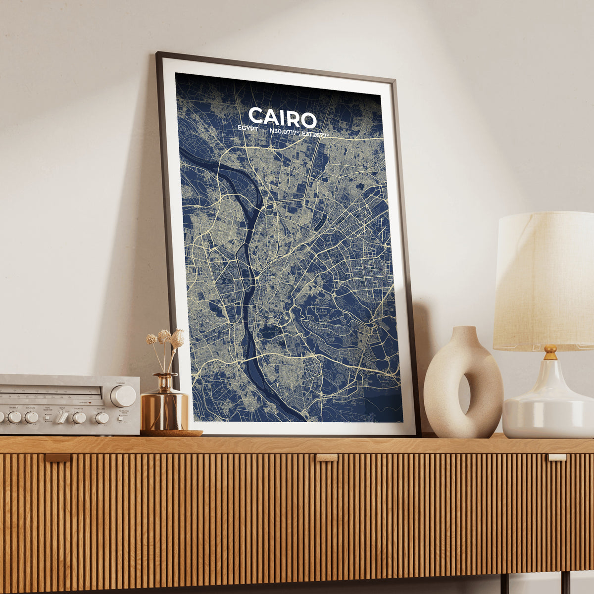 Cairo Anchor Map Poster