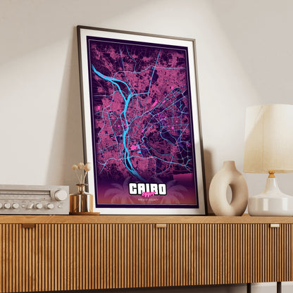 Cairo GTA Map Poster