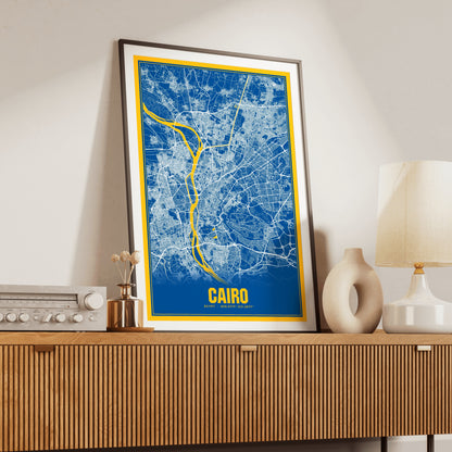 Cairo Blockbuster Map Poster