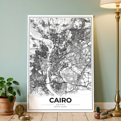 Cairo Modern Map Poster