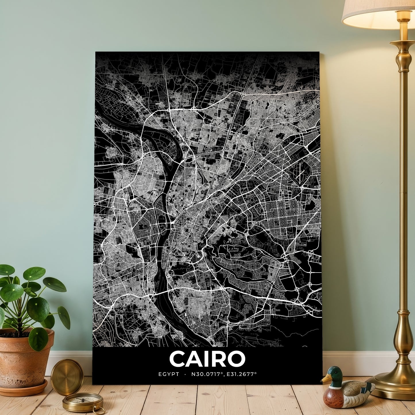 Cairo Elegant Map Poster