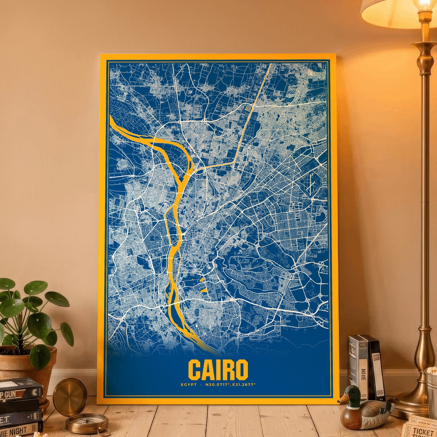 Cairo Blockbuster Map Poster