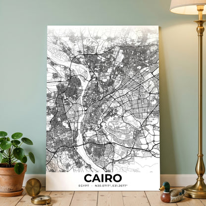 Cairo Elegant Map Poster