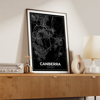 Canberra Modern Map Poster