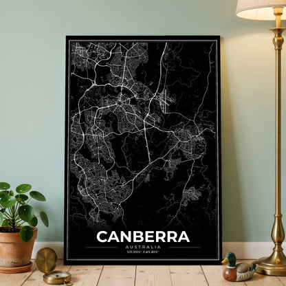 Canberra Modern Map Poster
