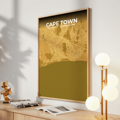 Cape Town Forge Map Poster