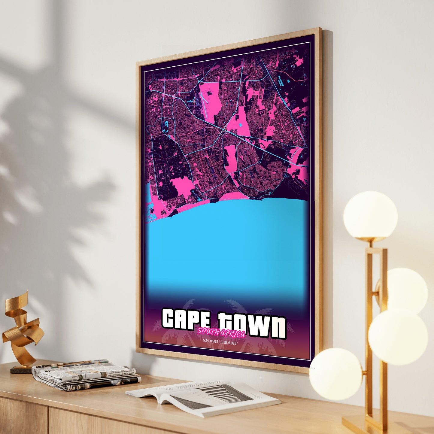Cape Town GTA Map Poster