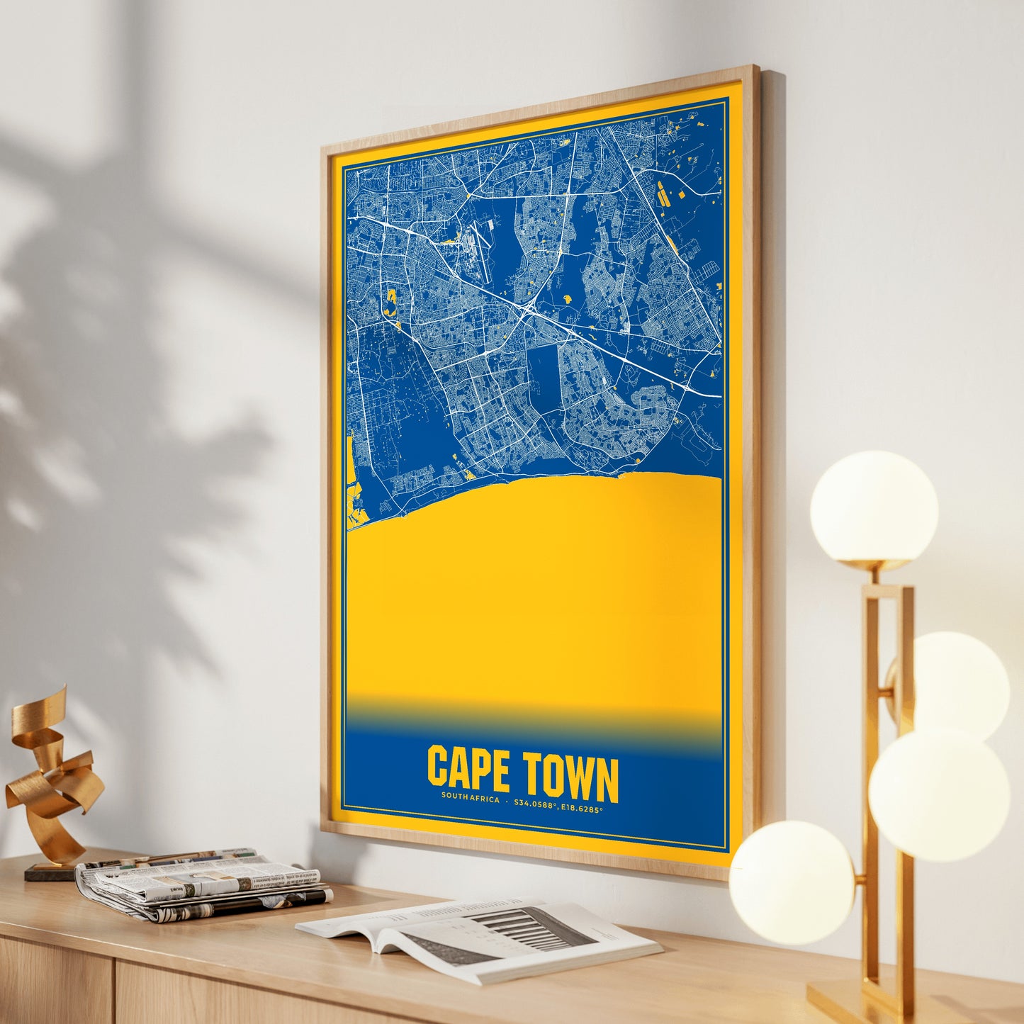 Cape Town Blockbuster Map Poster