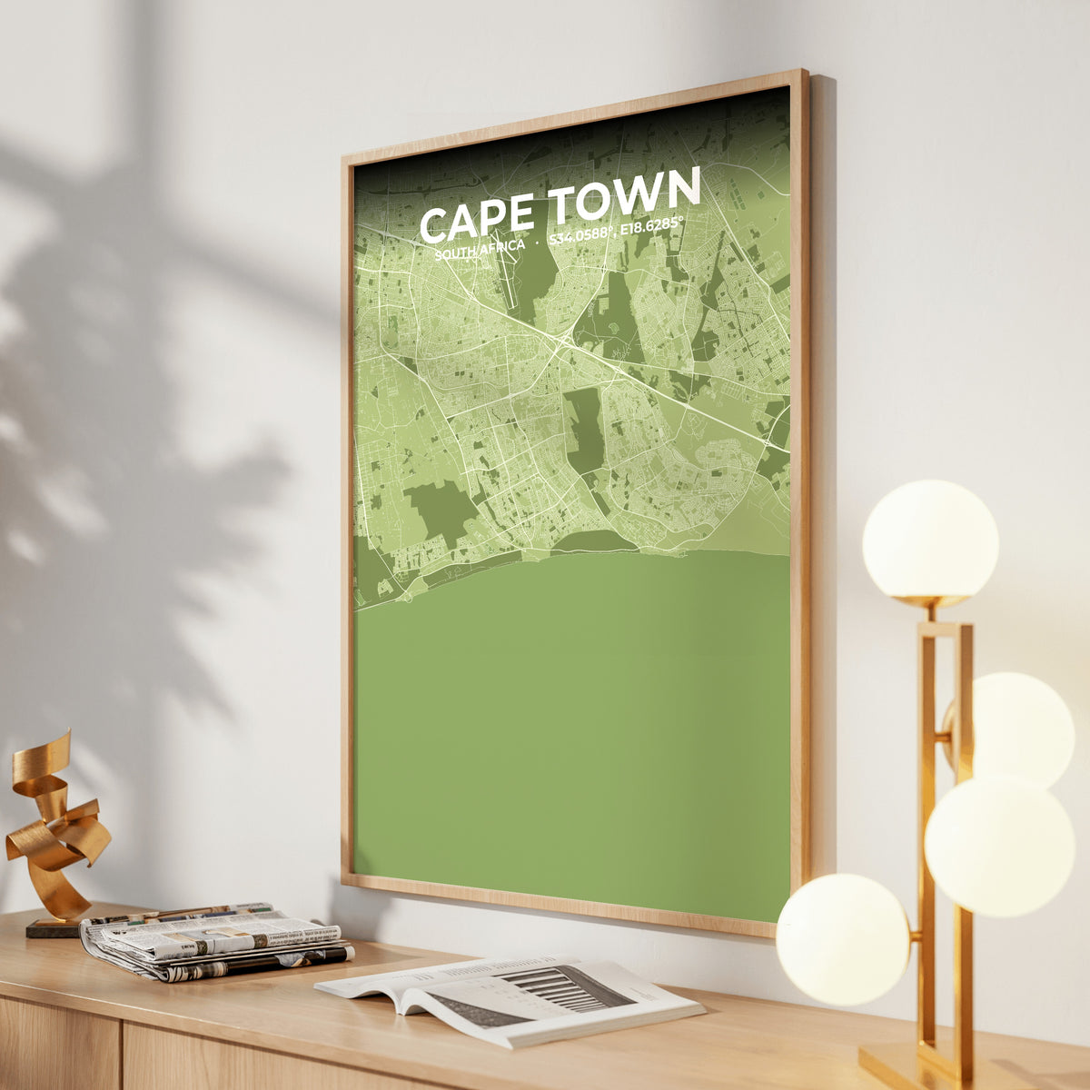 Cape Town Grove Map Poster