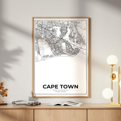 Cape Town Modern Map Poster