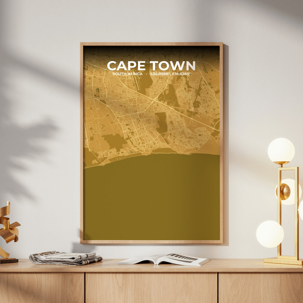 Cape Town Forge Map Poster