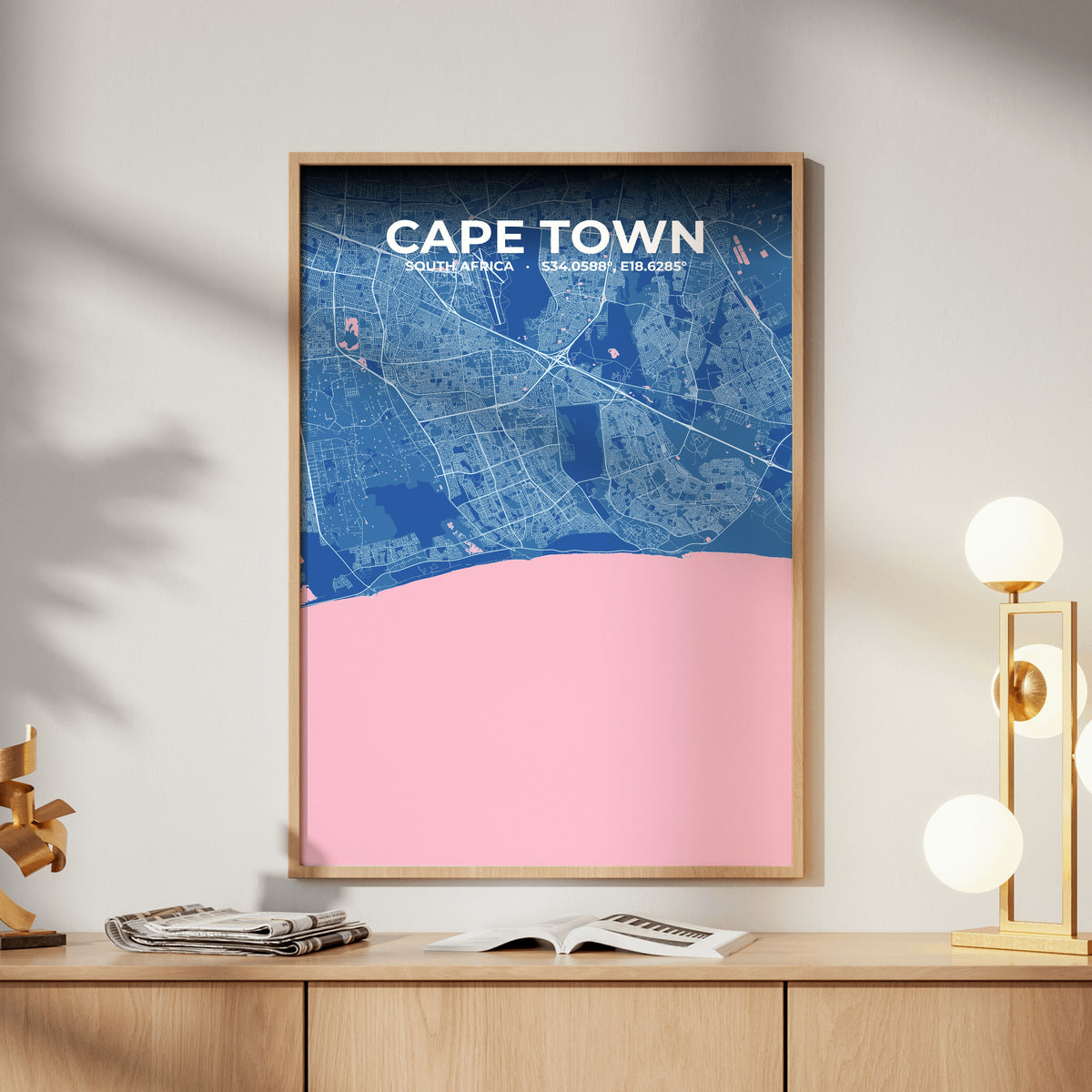 Cape Town Candy Map Poster