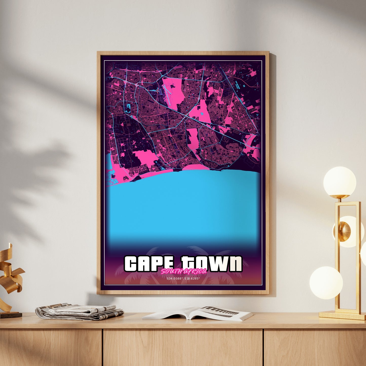 Cape Town GTA Map Poster