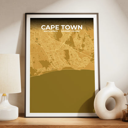 Cape Town Forge Map Poster