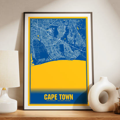 Cape Town Blockbuster Map Poster