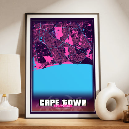 Cape Town GTA Map Poster
