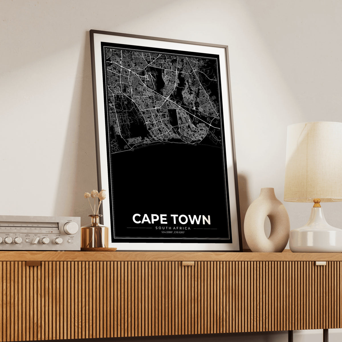 Cape Town Modern Map Poster