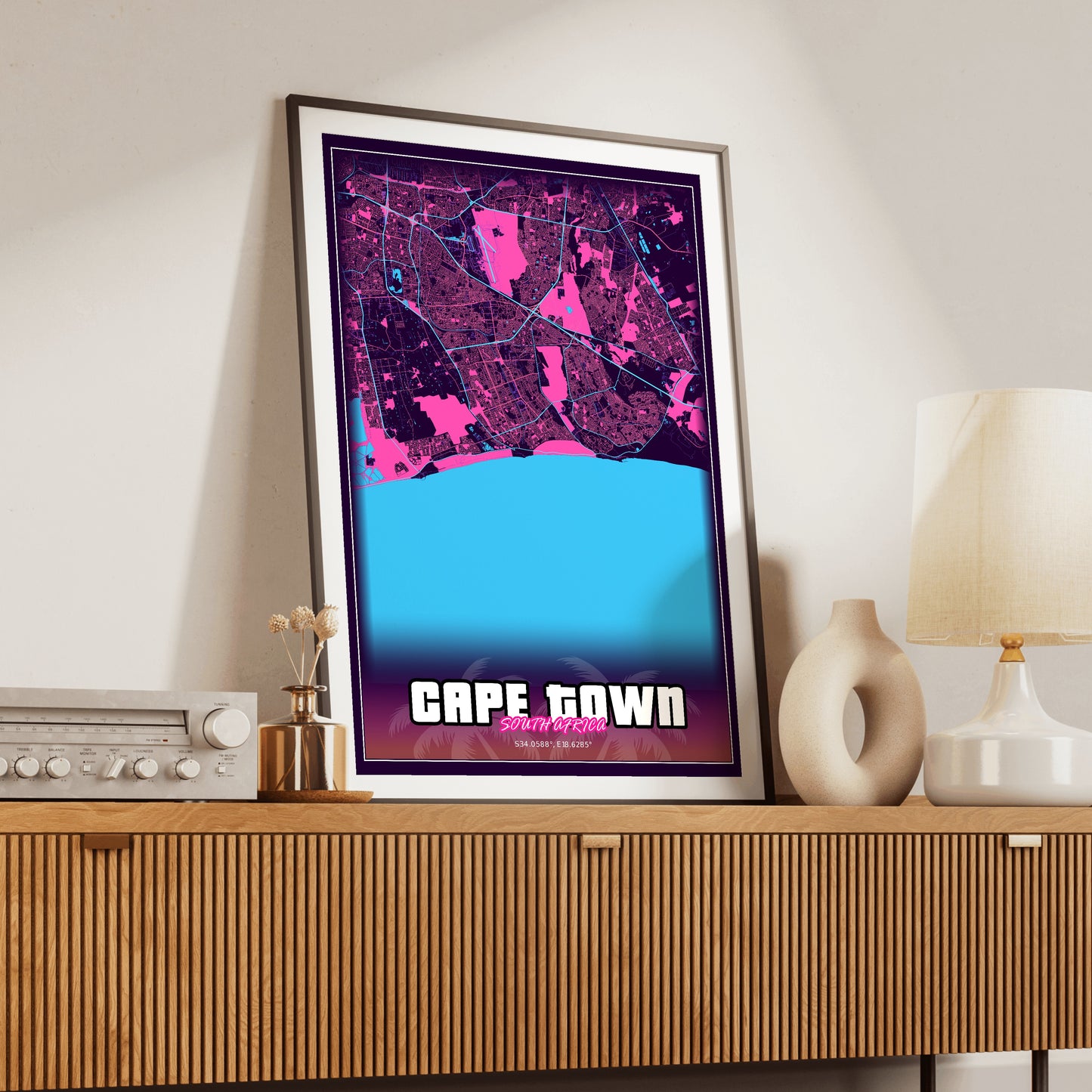 Cape Town GTA Map Poster