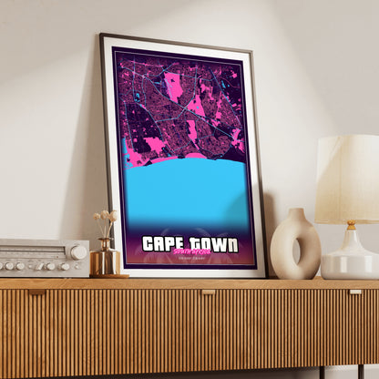 Cape Town GTA Map Poster