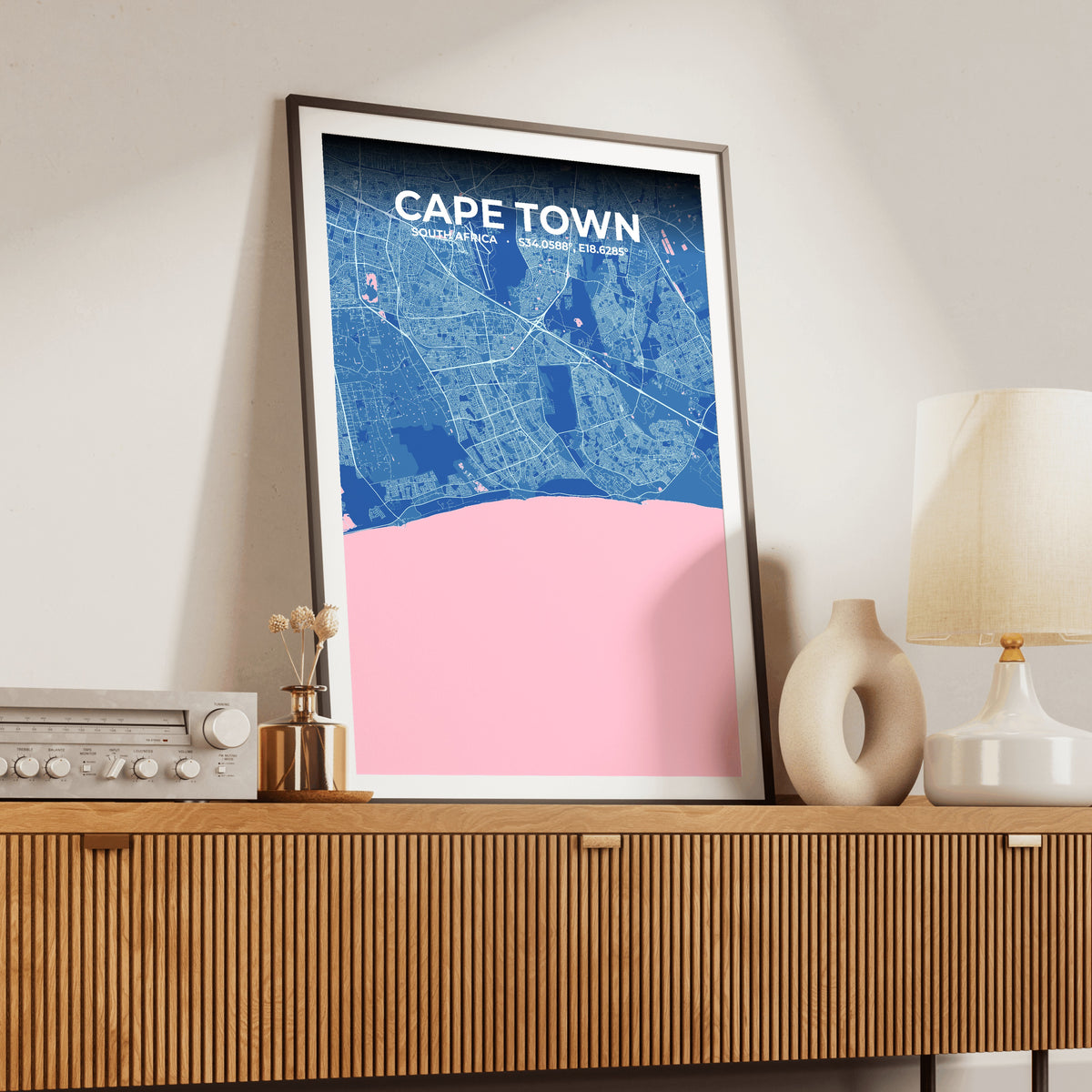 Cape Town Candy Map Poster