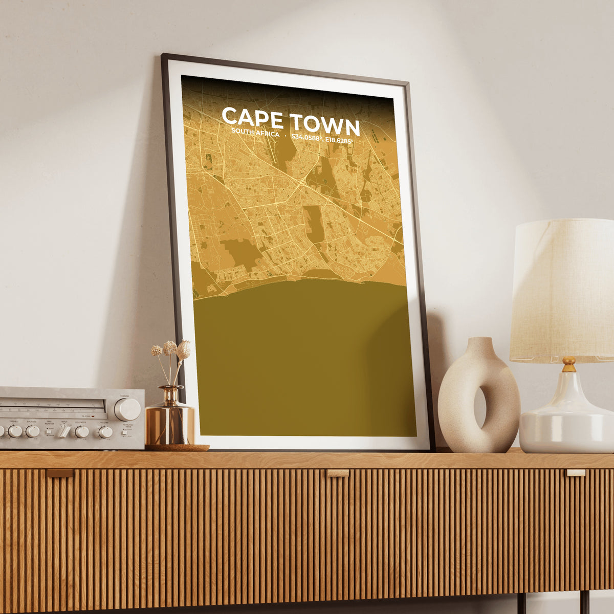 Cape Town Forge Map Poster