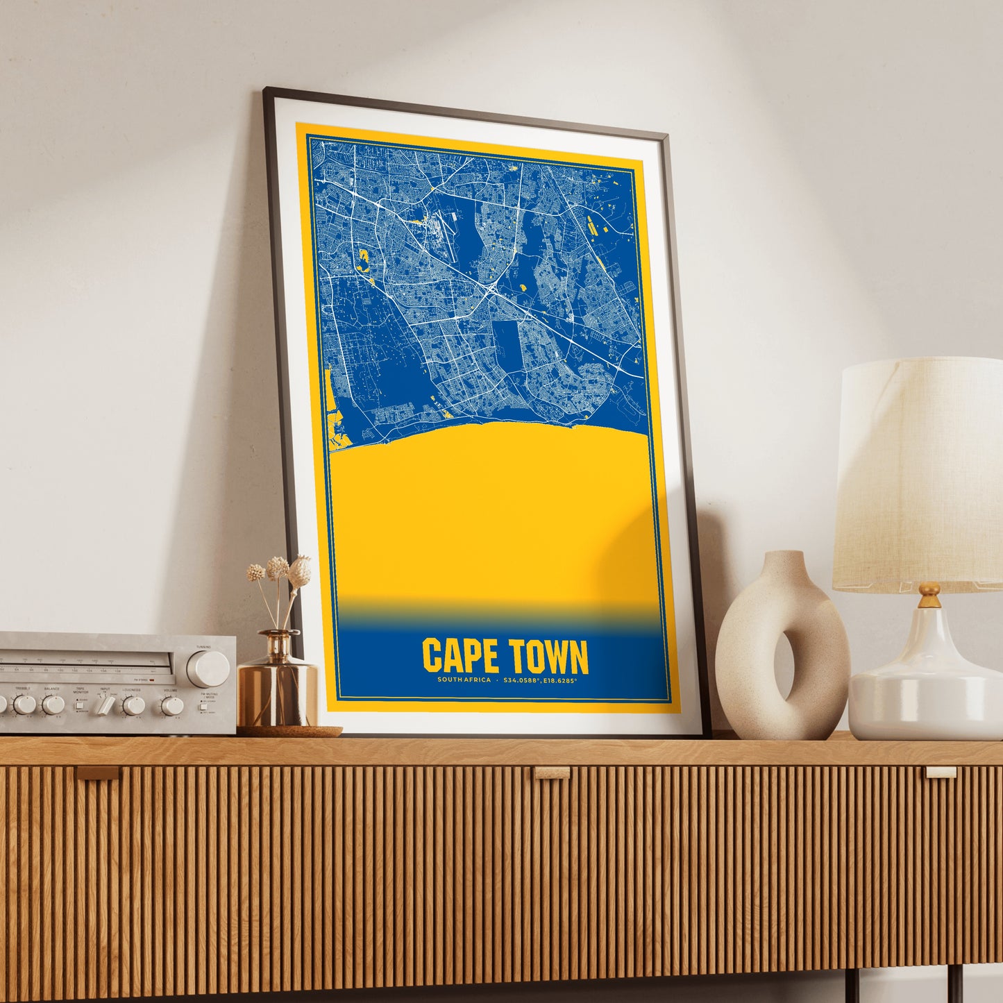 Cape Town Blockbuster Map Poster
