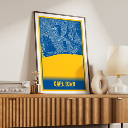 Cape Town Blockbuster Map Poster