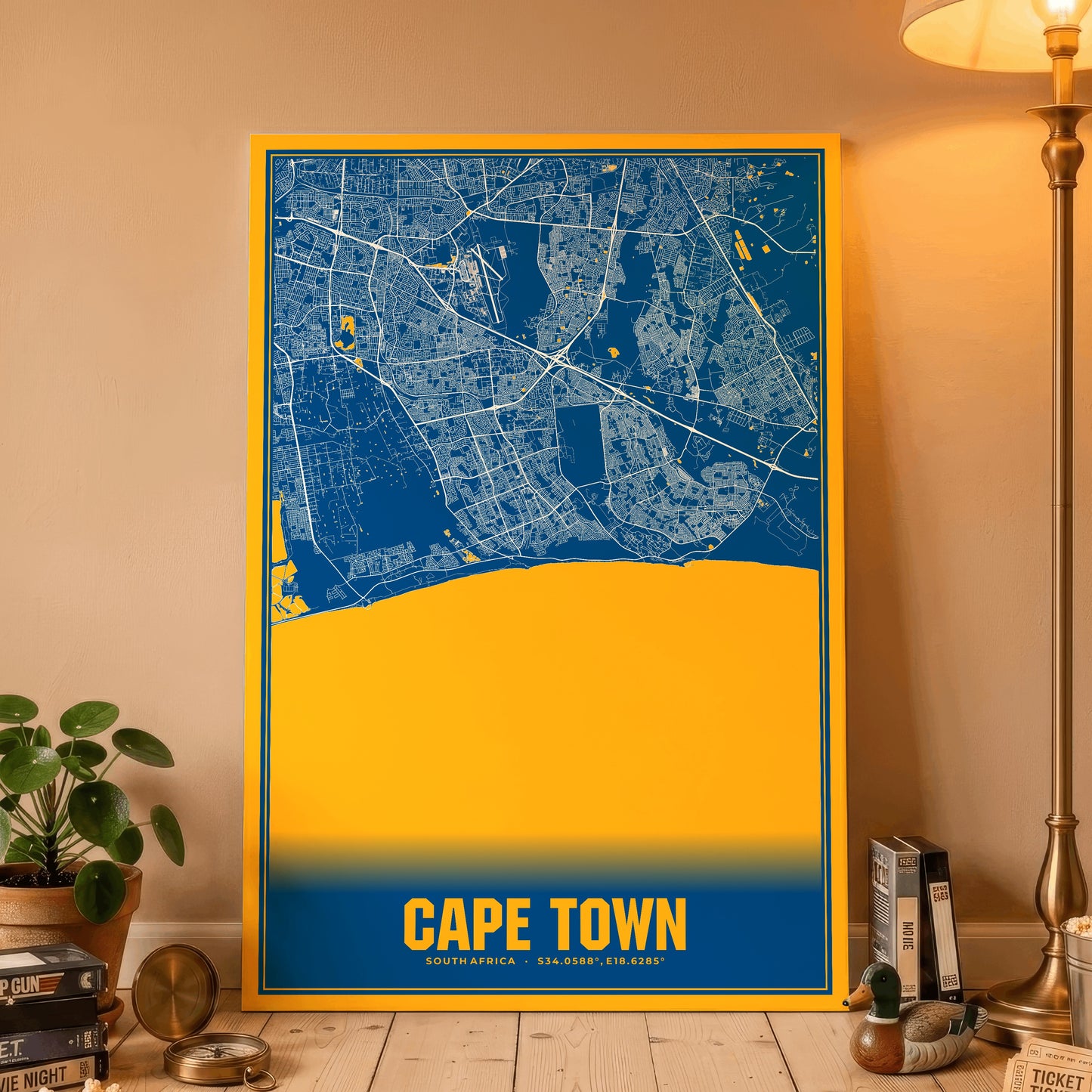 Cape Town Blockbuster Map Poster