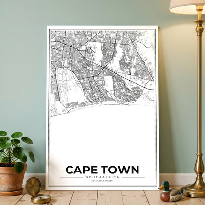 Cape Town Modern Map Poster