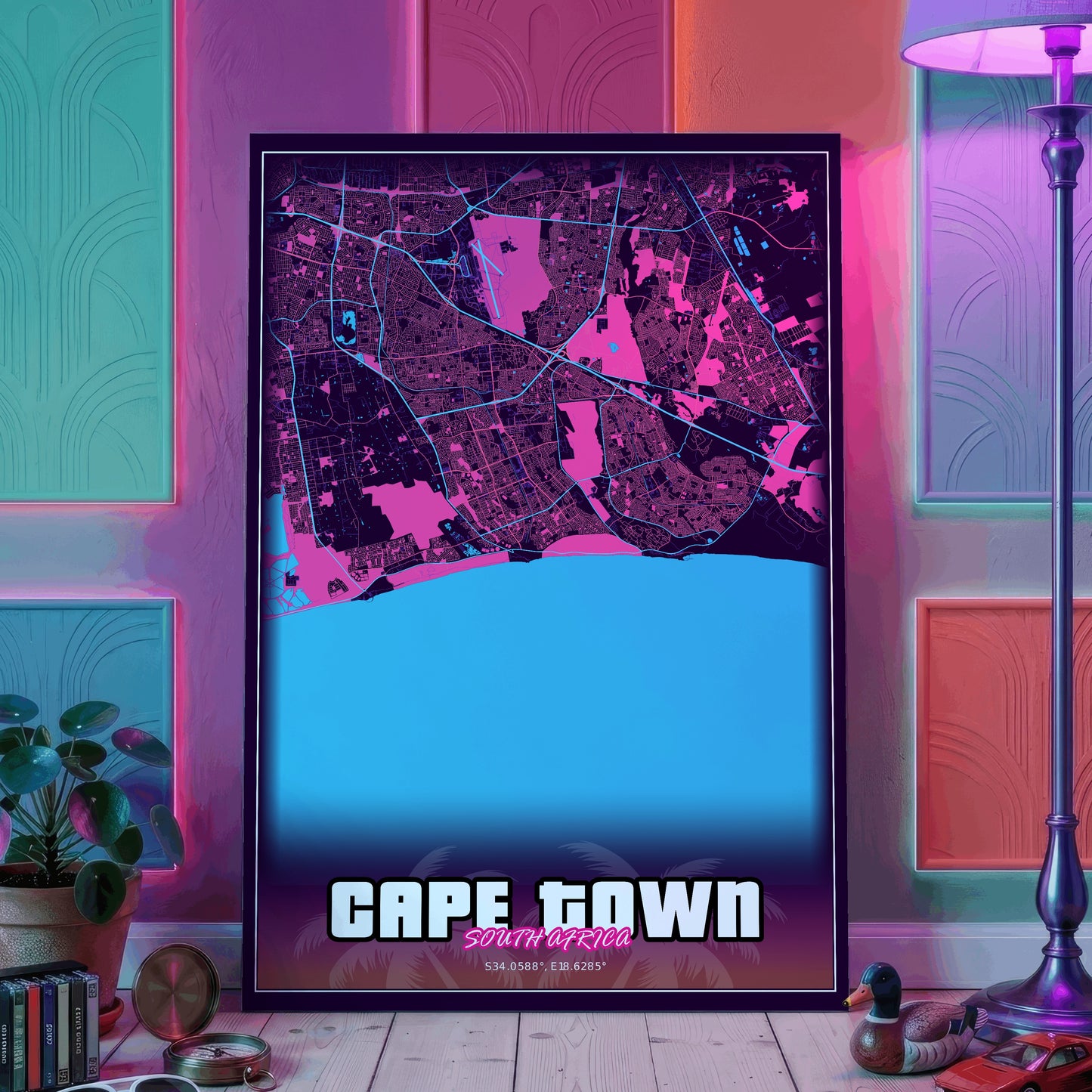 Cape Town GTA Map Poster