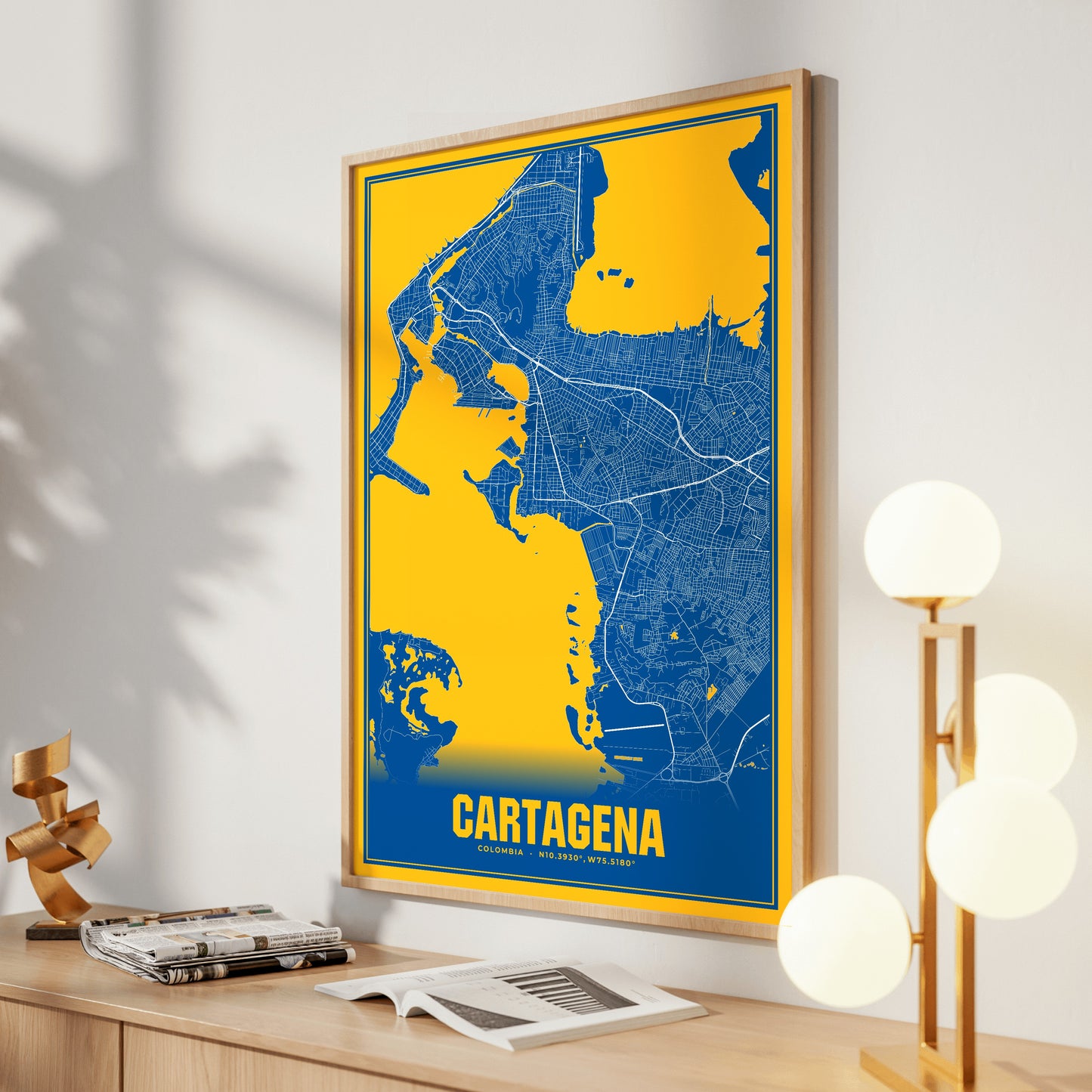 Cartagena Blockbuster Map Poster