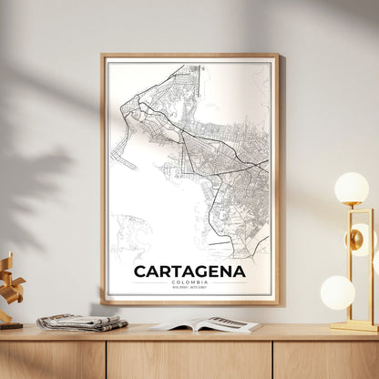 Cartagena Modern Map Poster