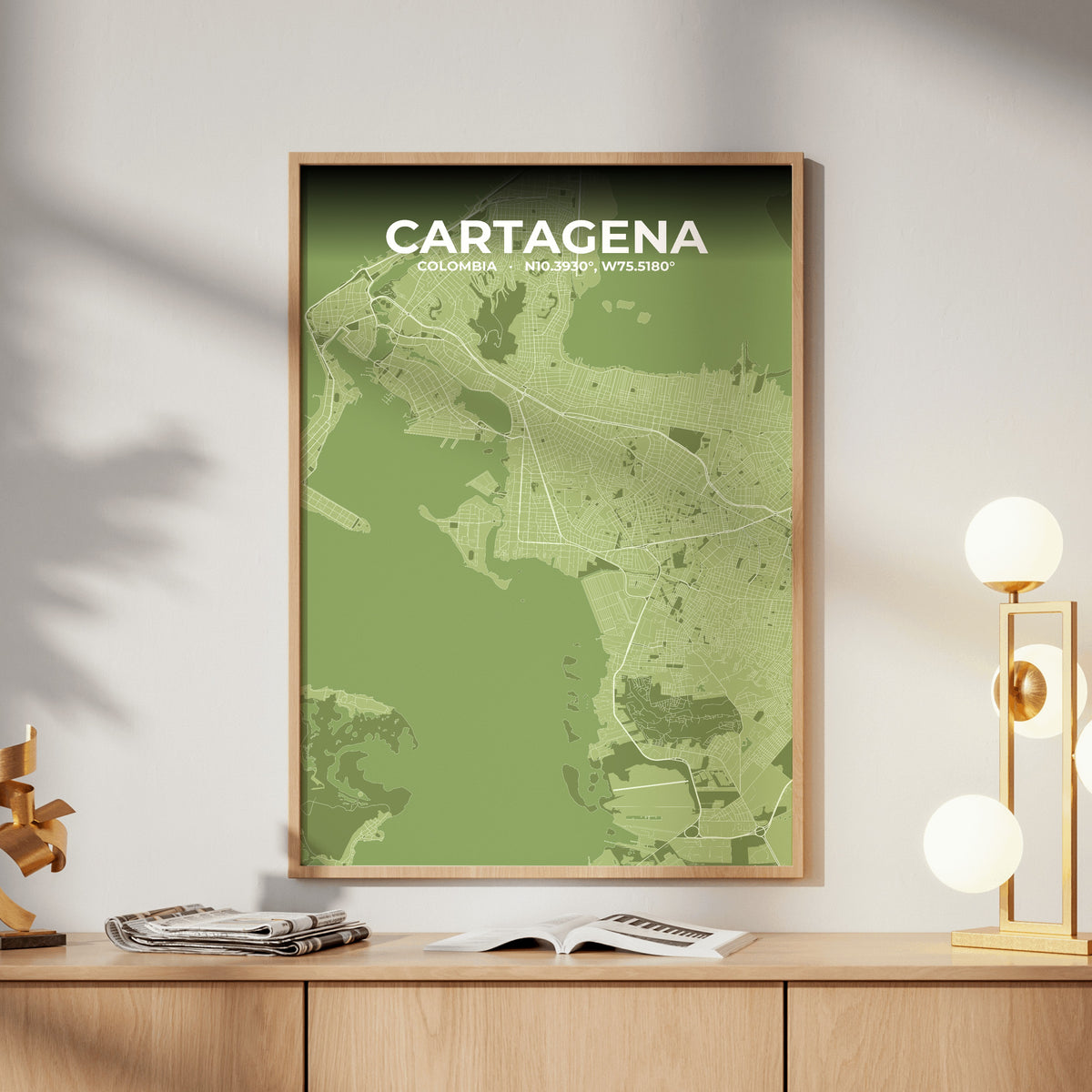 Cartagena Grove Map Poster