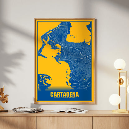 Cartagena Blockbuster Map Poster