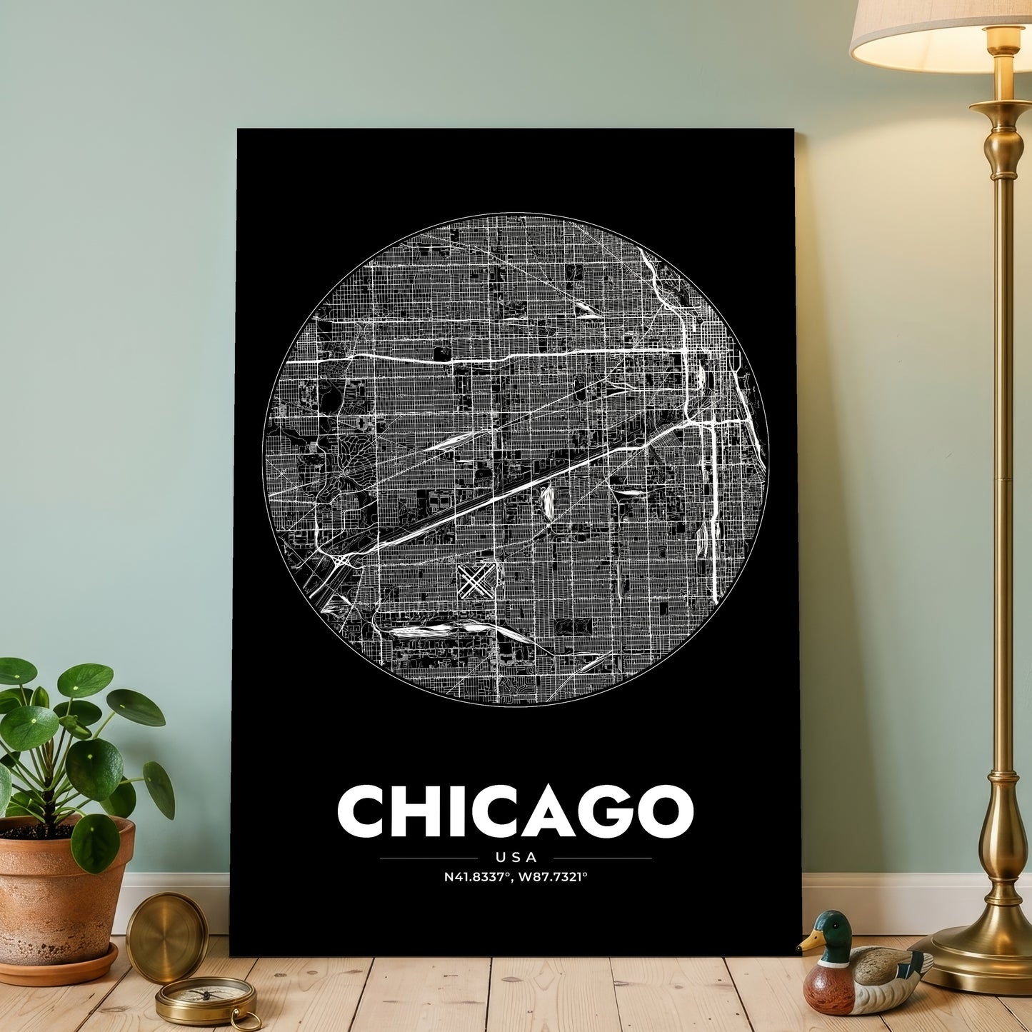 Chicago Spot Map Poster