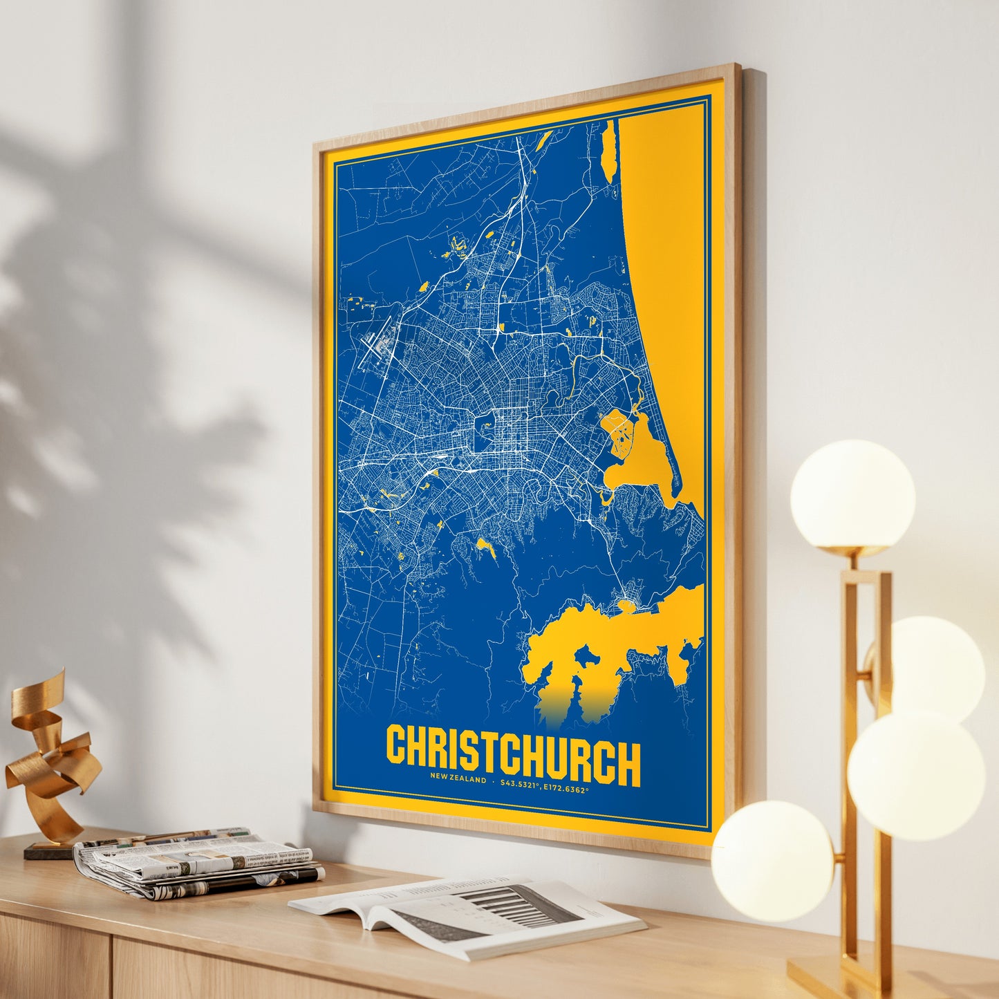 Christchurch Blockbuster Map Poster