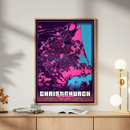 Christchurch GTA Map Poster