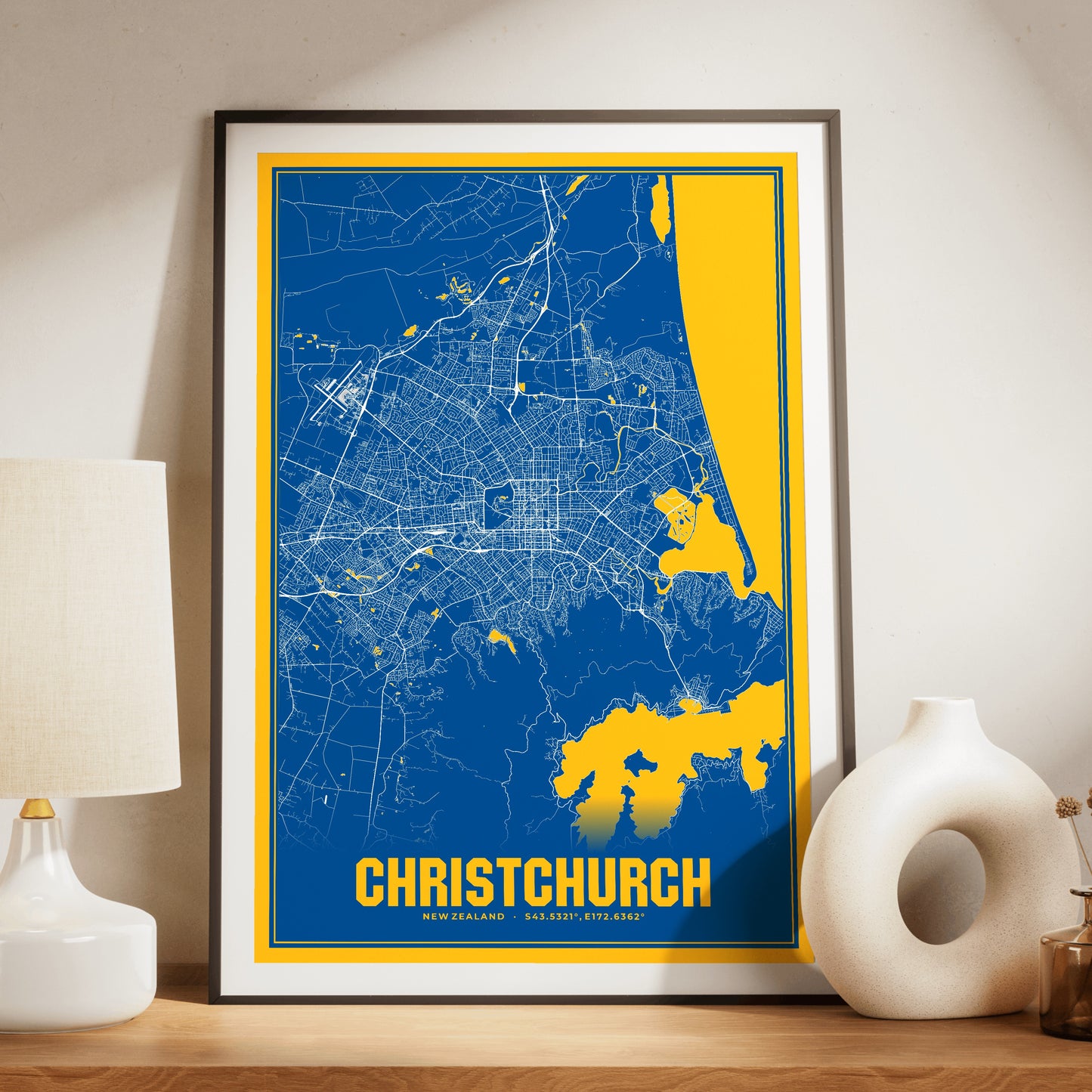Christchurch Blockbuster Map Poster