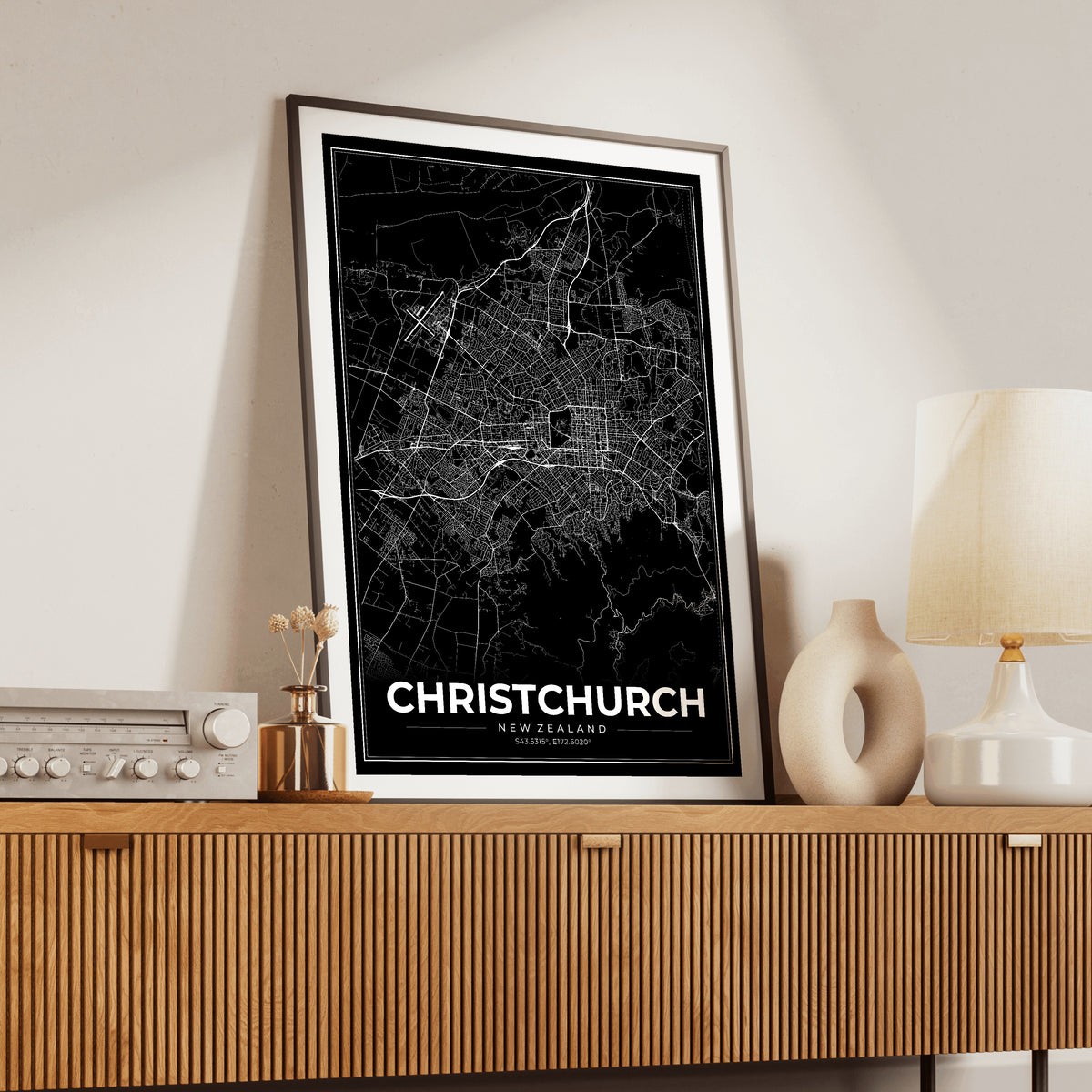 Christchurch Modern Map Poster