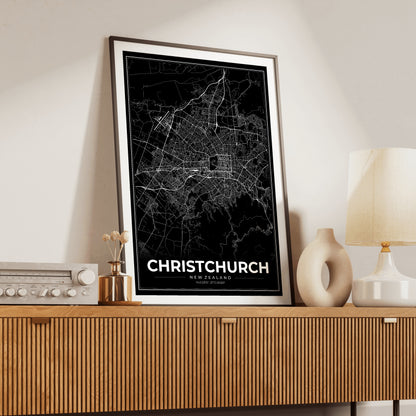 Christchurch Modern Map Poster