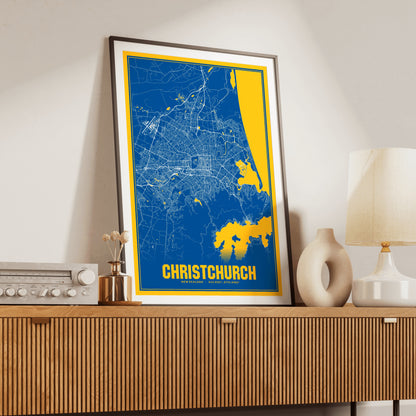 Christchurch Blockbuster Map Poster
