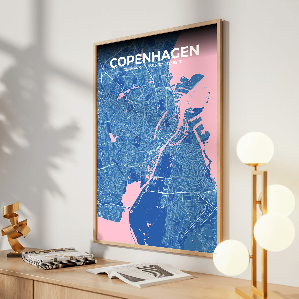 Copenhagen Candy Map Poster